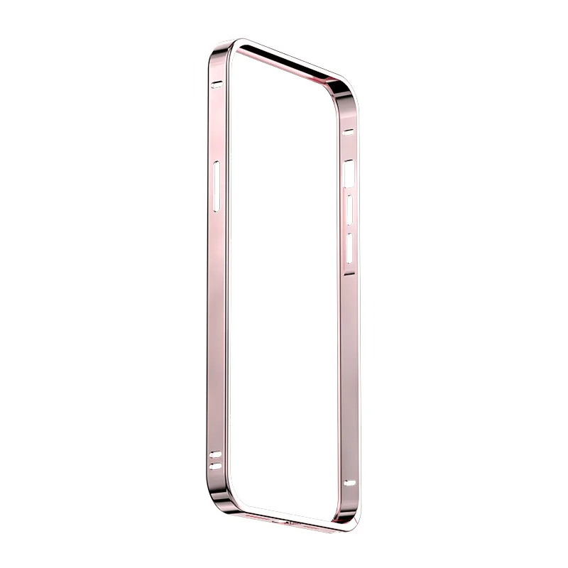Sleek Orange Metal Bumper Phone Case with Enhanced Protection