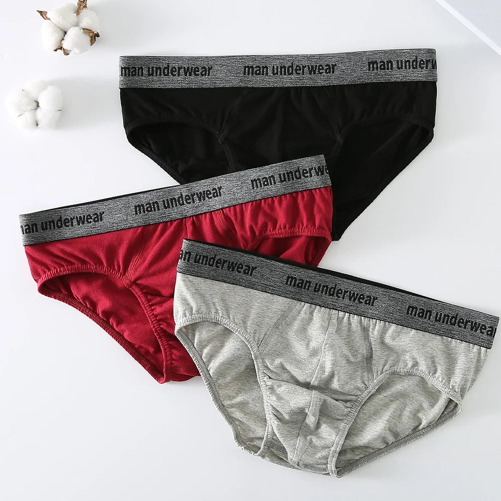 

3pcs/Lot Cotton Men Briefs Men's Underwear Male Briefs for Men Panties Mens Panty Men Shorts Comfortable Sexy Underpants