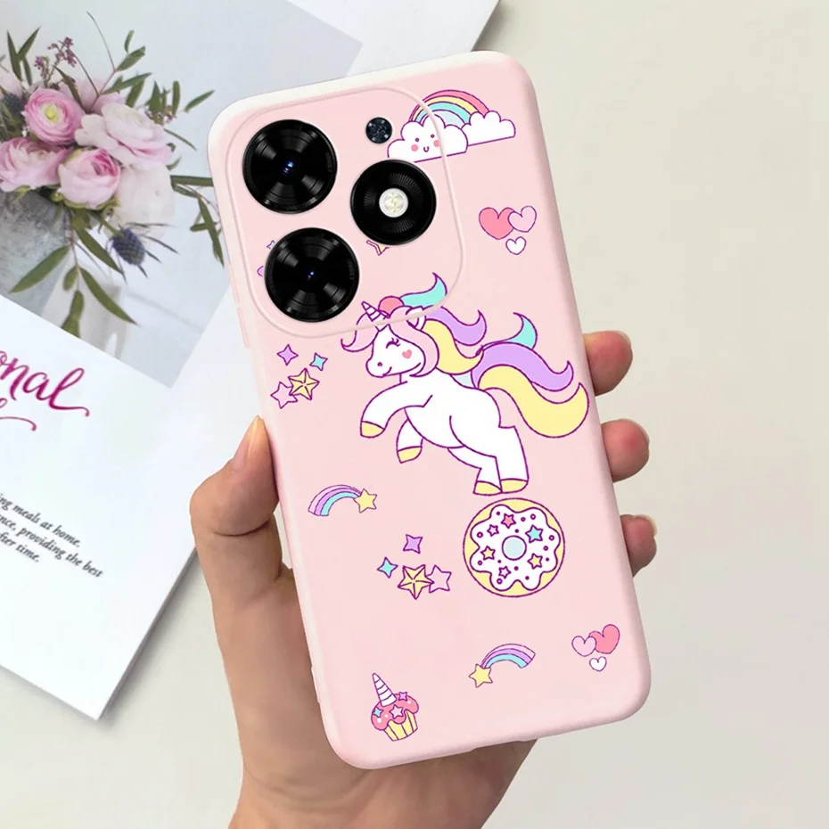 Sunflower Pattern Soft Silicone TPU Jelly Phone Case - Fashionable Protective Bumper Cover