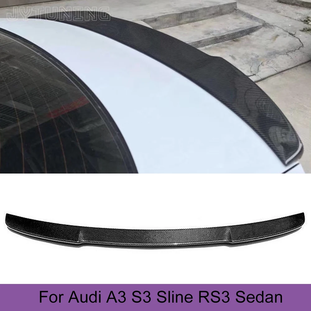 

Carbon Fiber / FRP Auto Racing Rear Spoiler Lip Wing Car-Styling for Audi A3 Sline S3 RS3 Sedan 2013 Year UP