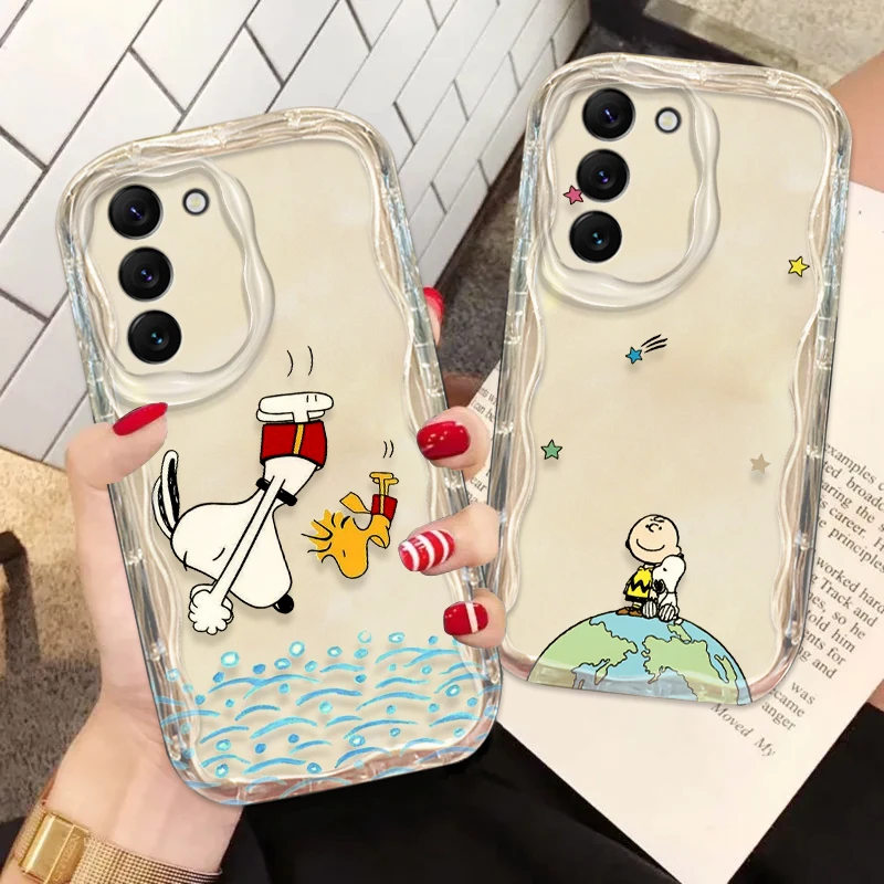 Модный чехол для телефона Iively Snoopy для Samsung S24 S23 S21 S20 Ultra Plus FE A73 A72 A71 A51 A05S A05