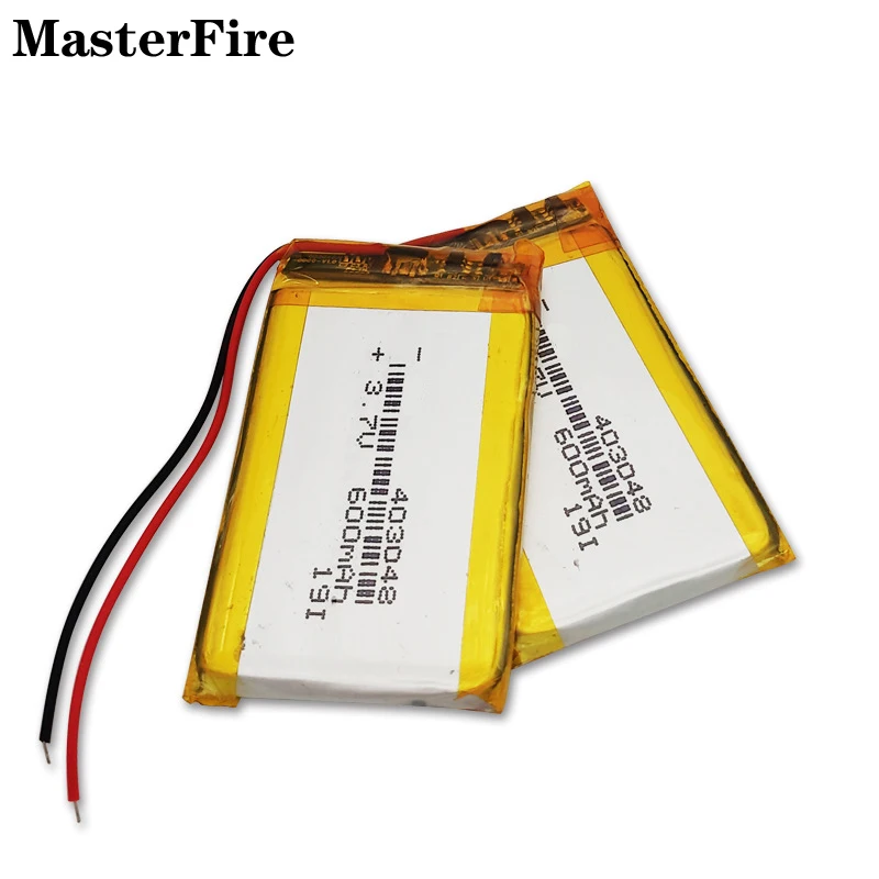 

8PCS 403048 3.7V 600mah Rechargeable Lithium Polymer Battery Cell for GPS Locator Bluetooth Speaker Car Recorder LED Light Toys