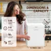 LUXFOND Kitchen Food Compost Buckett Organic Home Food Waste Fertilizer Processor Grinder Dryer Making Machine 6