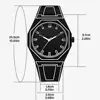 Modern 3D Sketch Art Fashion Leisure Quartz Movement Watch Creative Design Lightweight Waterproof Watch 3