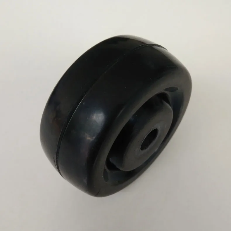 Description Picture 2 of item(4 Packs) - Spot 1.5 Inch Black Rubber Single Wheel Diameter 40mm Mute Wear-resistant Medical Equipment Caster Furniture