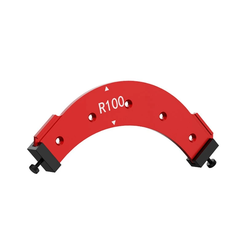 AT14 5 Inner/Outer Corner Large Arc Mold Electric Router Slotting Template Woodworking Curved Angle Chamfering Template Tools