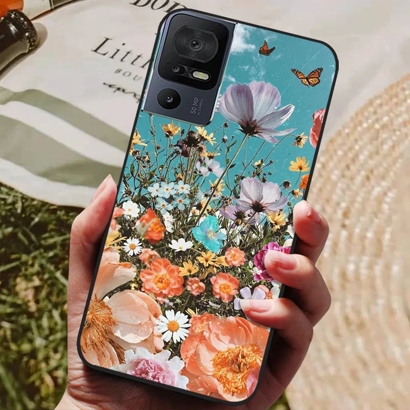 Soft Black Silicone TPU Phone Back Cover - 2023 Protective Bumper Shell