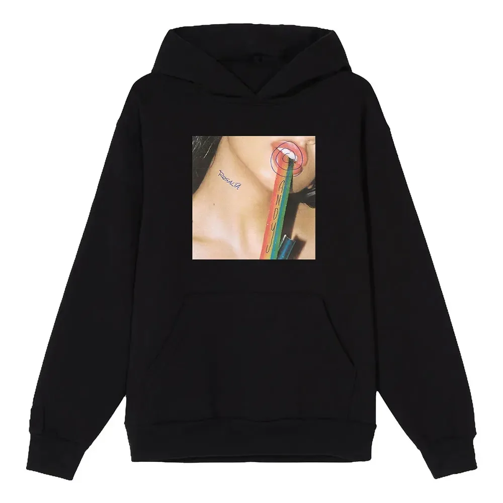 Rosalia Motomami - Women's Vintage Hoodie, Moletom Solto Com Capuz, Pullovers Oversize, Roupas Quentes, Rua Grunge, Outono,2024