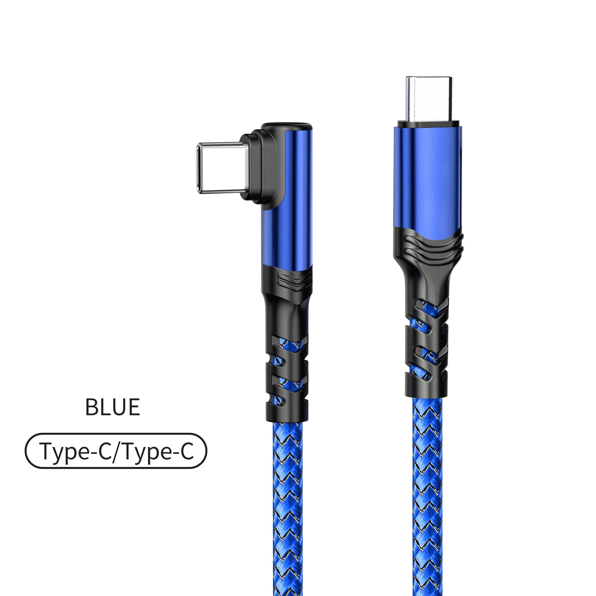 High-Power 120W USB-C to USB-C 90-Degree Fast Charging Cable