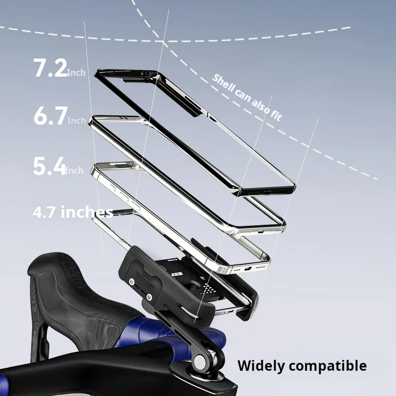 Universal 360° Rotatable Non-Slip Bicycle Phone Holder for Cycling and Motorcycling