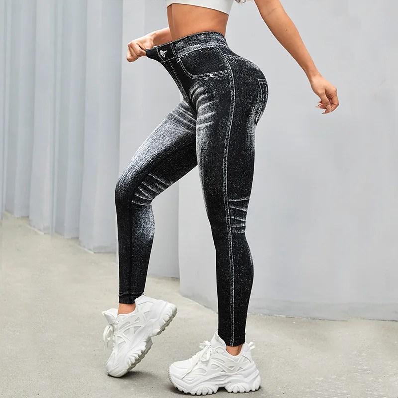 Yoga Sporty Leggings For Women Fitness Women's Leggings Sports Tights Pants Sportswear Woman Gym Trousers Yoga Workout Clothes 4