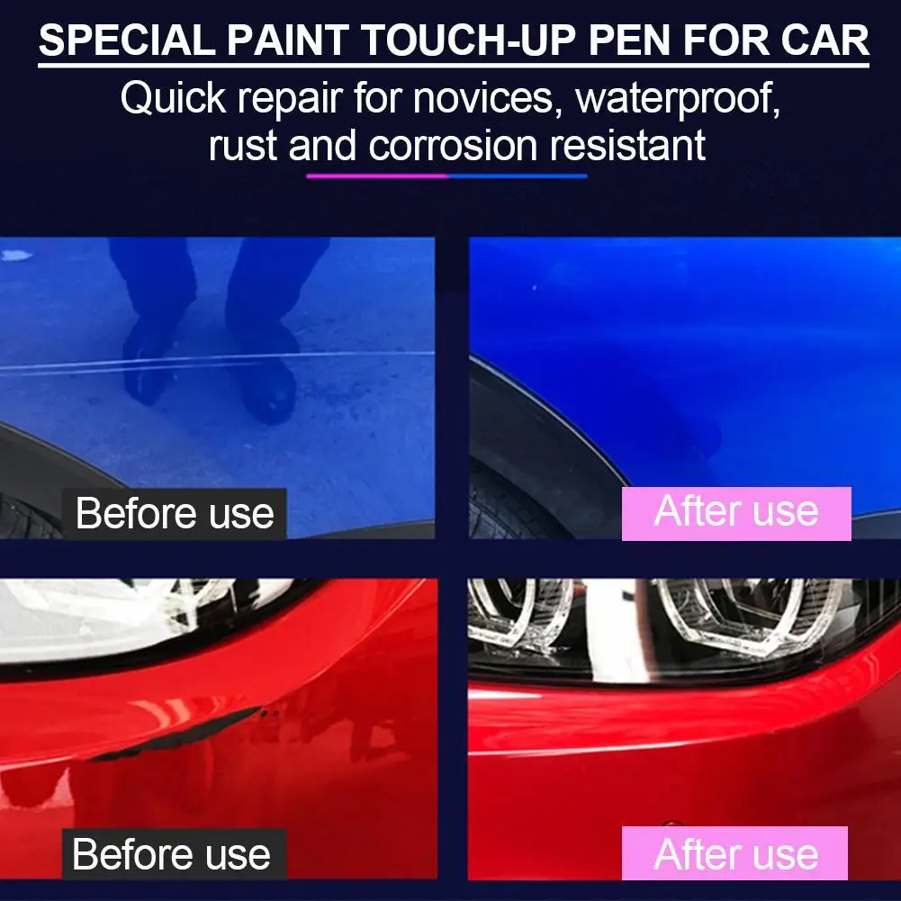 Pincel de pintura do carro Pearl White Scratch Repair, Artefatos Preto para Remover Marcas, Especial da Tinta Spray, Prata Dot Pen