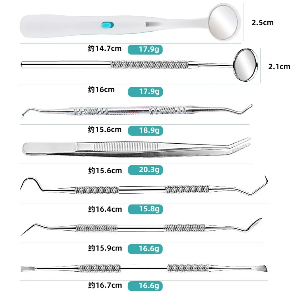 KKT-Dental Miroir de bouche pour examen des dents parodontale Outil de  dentiste 16,5 cm en acier inoxydable : : Commerce, Industrie et  Science