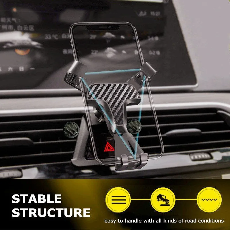 Car Phone Holder Air Vent Outlet Clip Stand GPS Gravity For BMW 5 Series 6GT 525i 530i 540i G30 G31 G32 G38-Support