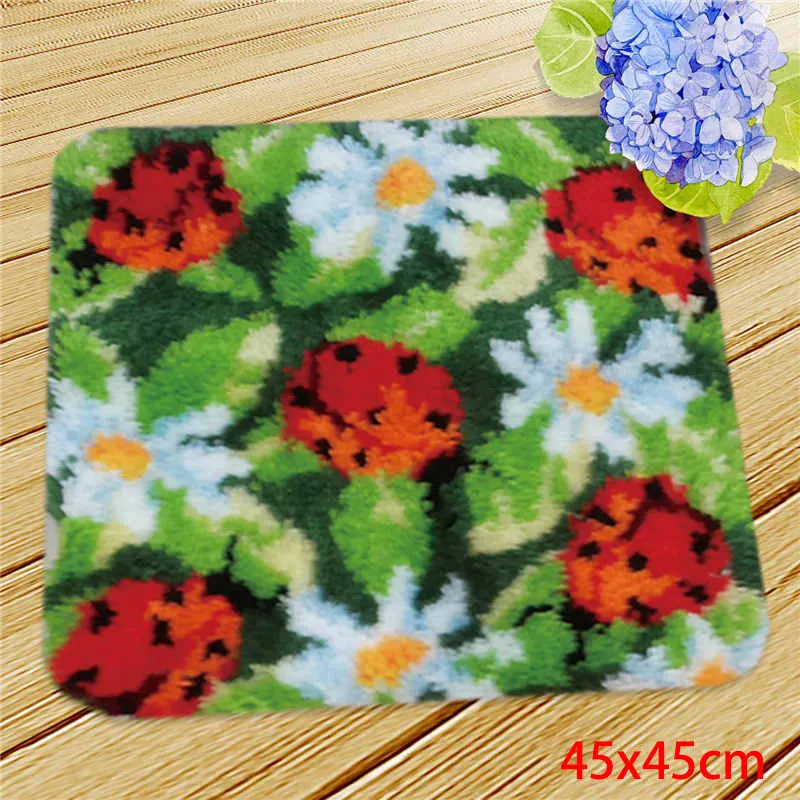 Prajna Carpet Embroidery Latch Hook Kit Cartoon Animal undefined Latch Hook Rug Button Pad Package Smyrna Package Carpet DIY