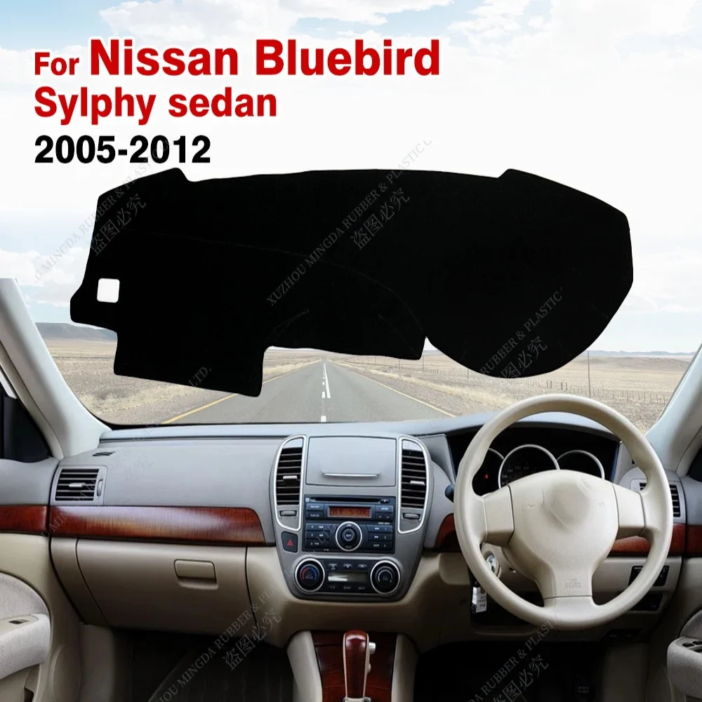 For Nissan Bluebird Sylphy Sedan 2005 2006 2007 2008 2009 2012 Dash Mat For Nissan Bluebird Sylphy Sedan 2005 2006 2007 2008 2009 2012 Dash Mat