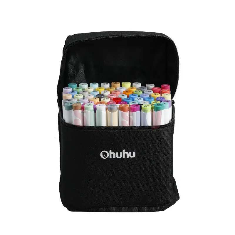 72 Colors Ohuhu Alcohol Brush Markers, Double Tipped Sketch