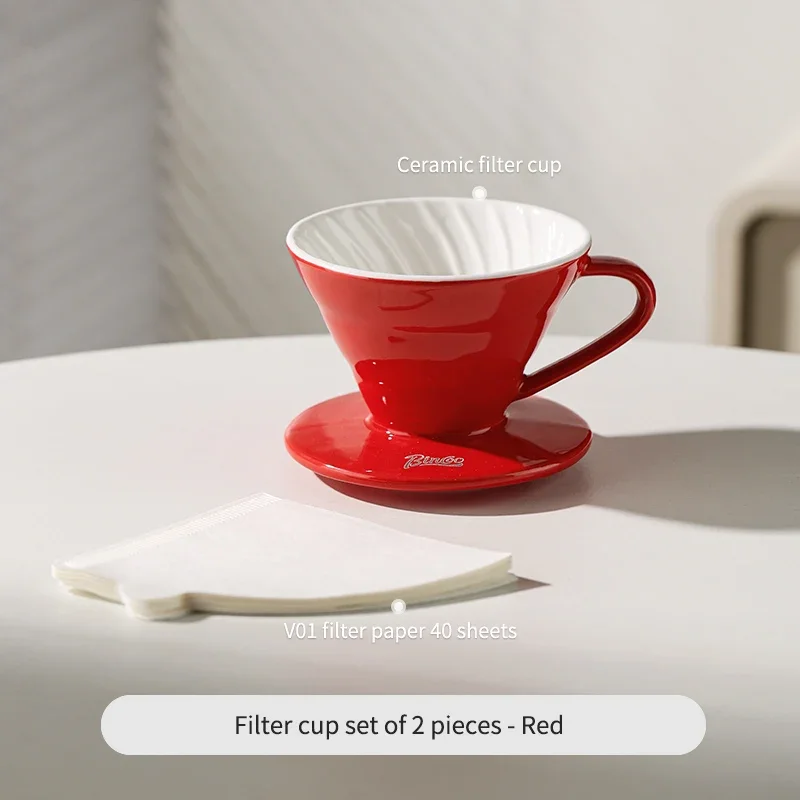 طقم قهوة بالتقطير من بينكو مع فلتر سيراميك وإبريق...
