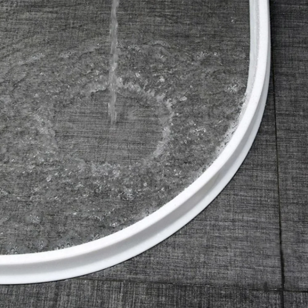 Self-Adhesive Silicone Bendable Water Retaining Strip Shower Water Barrier for Bathroom Separation Shower Accessories shower water barrier water barrier strip