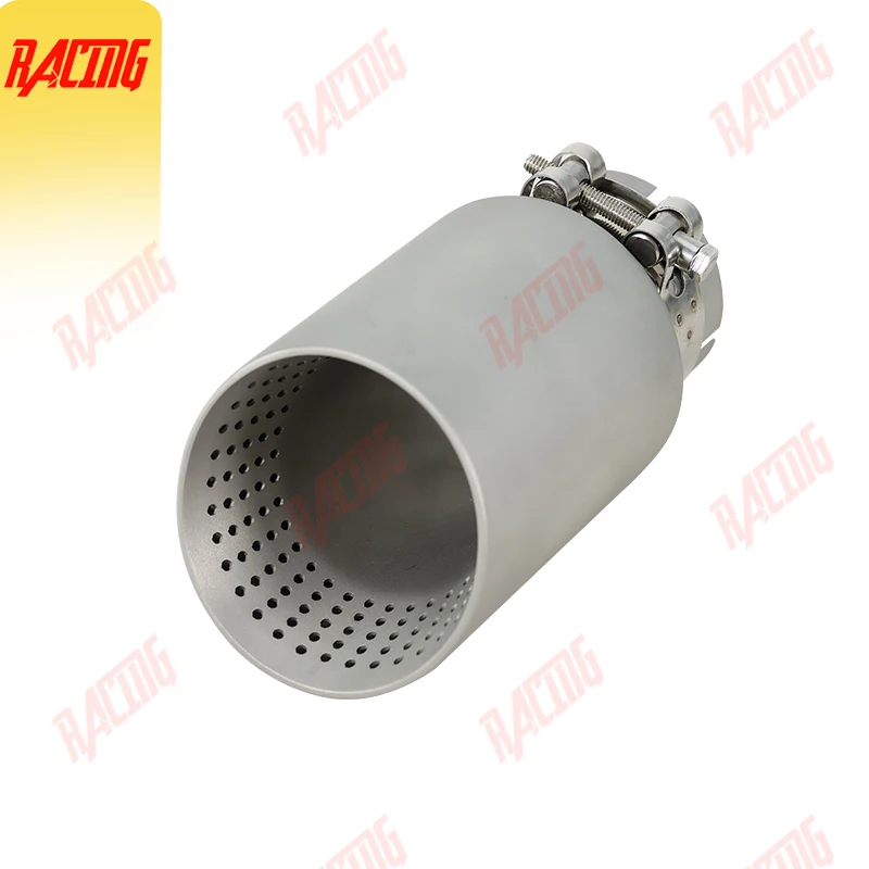 1 piece Exhaust Tip Matte 304 Stainless Steel Car Muffler System for AK Car Muffler Decoration