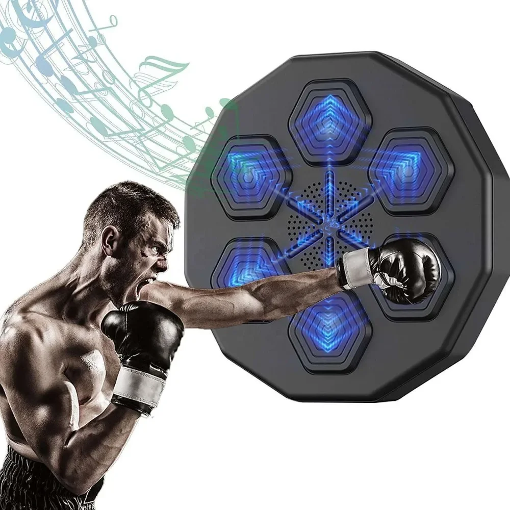 Smart Music Boxing Machine Wall Target LED Lighted Sandbag Relaxing Reaction Training Target For Boxing Sports Agility Reaction