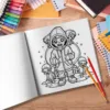 Cute Zombie Coloring Book 24 Pages illustration Creative Relaxation Perfect Self-painting book For Adults & Teens 6