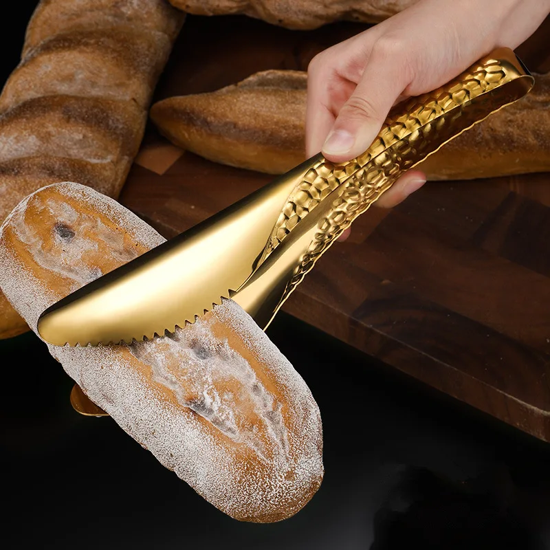Gold Stainless Steel Food Clip Soup Spoon Colander Cooking Spoon With Storage Stand Seasoning Kitchen Utensils kitchen utensils