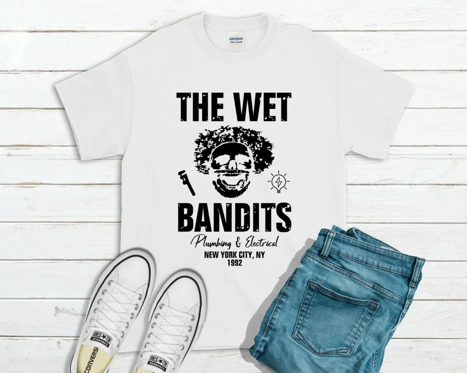 The Wet Bandits T-Shirt-Home Alone New York Tee Top Gift Xmas