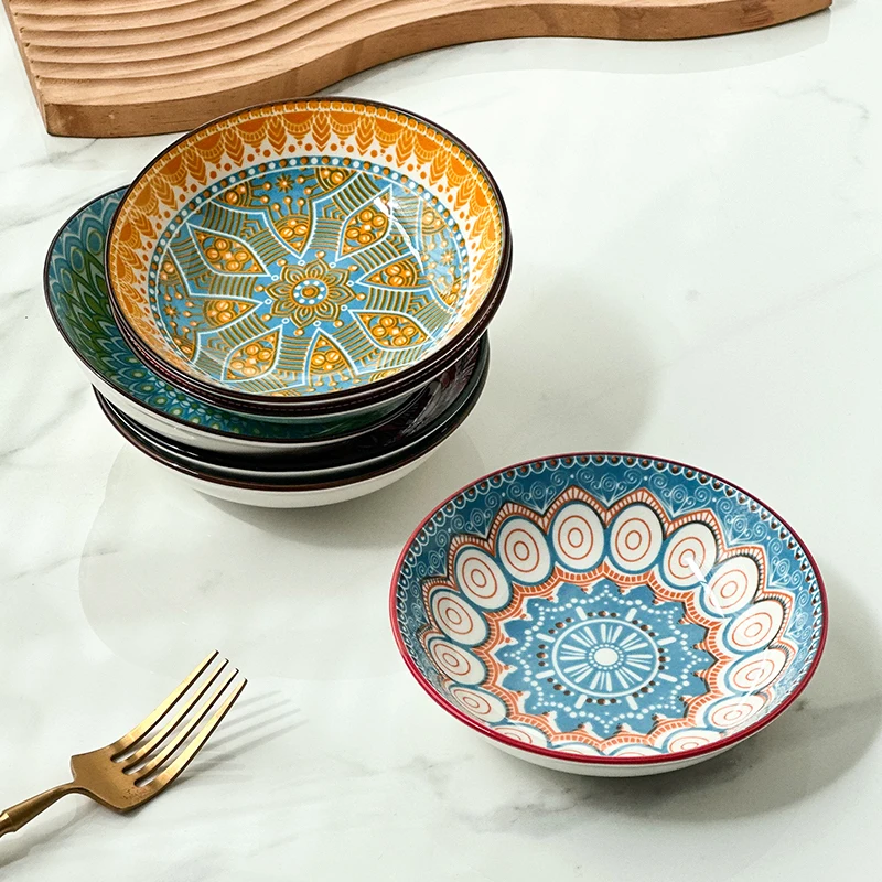 6-Piece Bohemian Plate Set 5