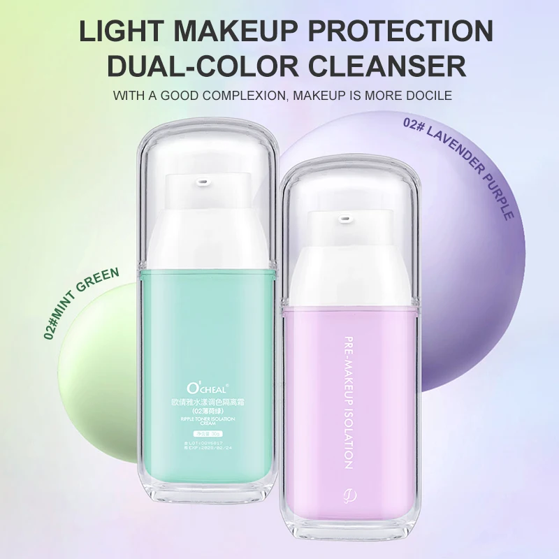Mixed Isolation Lotion Full Cover Moisturizing Bright Primer Concealer Makeup Foundation Two-color Base Liquid Skin Makeups 4