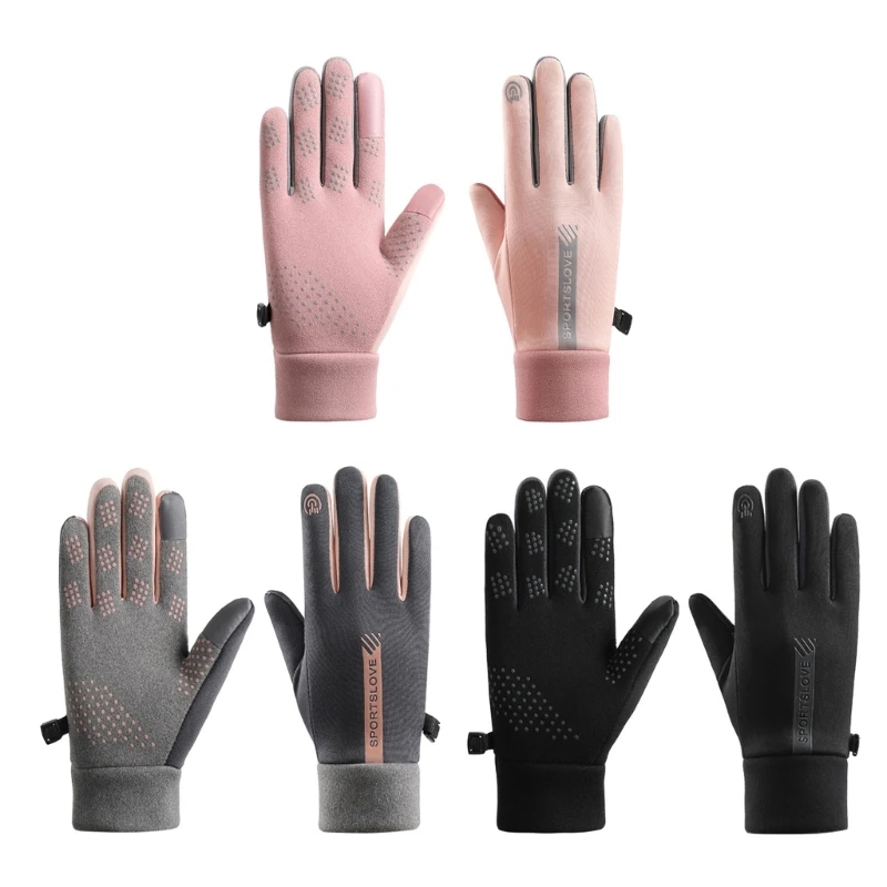 

Winter Gloves Sports Full Finger Mitten with Anti Lost Buckle for Adult Teens