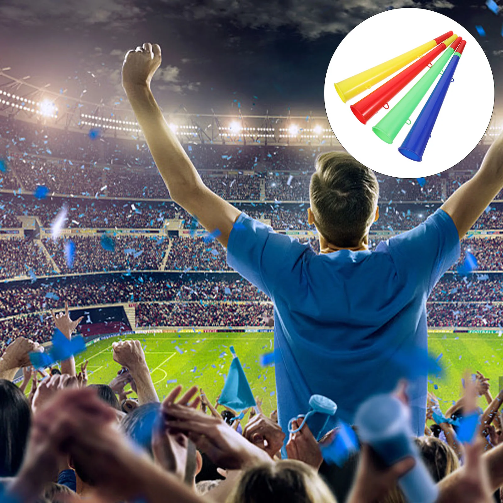 

6 PCS Trumpet Plastic Soccer Trumpets Soccer Trumpets Bucelas Trumpet Soccer Bucelas Game Sports Trumpet Soccer Bucelas Party