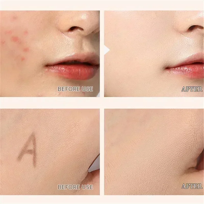Face Concealer Palette 6.5g Natural 3-Color Cover Dark Circles Acne Pores Creamy Texture Concealer Face Brightening Liquid Foundation