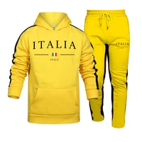 Automne hiver 2025 ensembles décontractés pour hommes deux pièces Jogging à capuche offres spéciales vêtements de sport homme tenue quotidienne hommes survêtement ensemble sport 2
