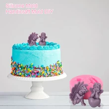 Angel Wings Silicone Easter Molds Cupcake Topper Fondant Chocolate Candy Polymer Clay Soap Candle Mold DIY Party Cake Decoration