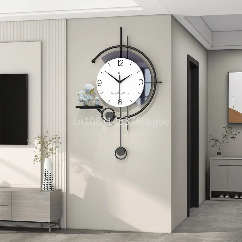 

Modern Simple Clock Living Room Personality Creative Clock Advanced Sense Wall Decoration Home Decoration Shelf