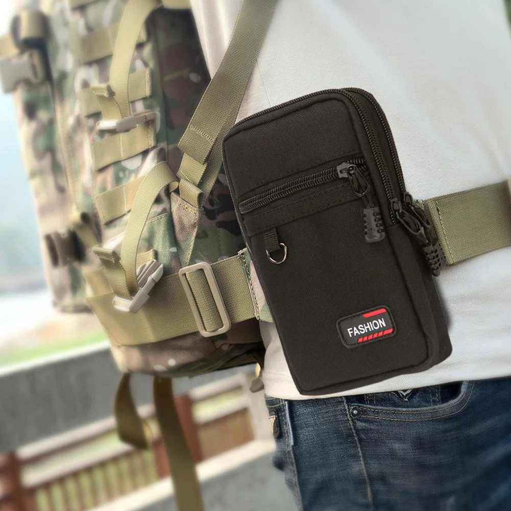 Nylon Waist Bag Phone Pouch for Outdoor Camping Hunting