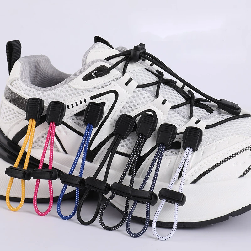 Round Elastic laces without ties Tennis Sneakers Lock Shoe laces Adult Kids No Tie Shoelaces Shoe accessories 1Pair shoelaces without ties shoe laces elastic shoelaces elastic shoe laces shoe accessories