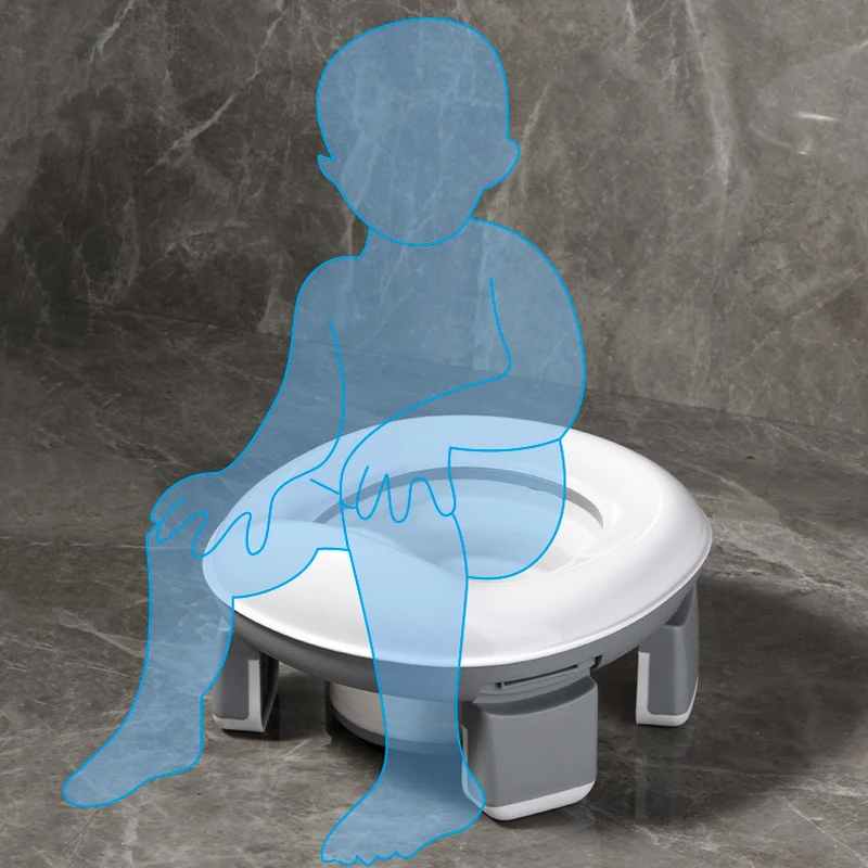 3 in 1 Travel Toilet Seat Foldable Children Potty with Bags Baby Pot Portable Silicone Baby Potty Training Toilet Seat for Kids 3