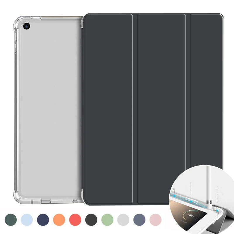 Per Ipad 10.2 2021 9Th Gen Caso Per Ipad 10 "2 7/8Th Gen Caso Di Lusso Magnetica Pieghevole Trasparente Della Copertura Posteriore Con Supporto Della 