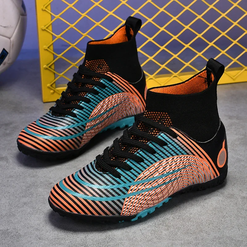 Men's Soccer Shoes Futsal Football Boots Society Professional Football Field Shoes Anti-slip Outdoor Grass Training Sports