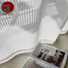 Modern Transparent White Tulle Curtains for Living Room Striped Vertical Veil Window Sheer Curtains for Bedroom Organza Voile 1