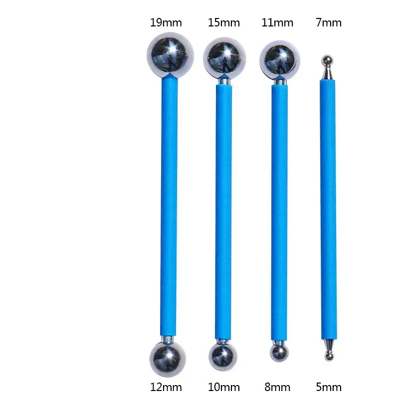 

4pcs Double Steel Pressed Ball Tile Grout Tools 8 Sizes Repairing Floor Pressure Seam Stick Home Wall Gap Scraping Hand Tool