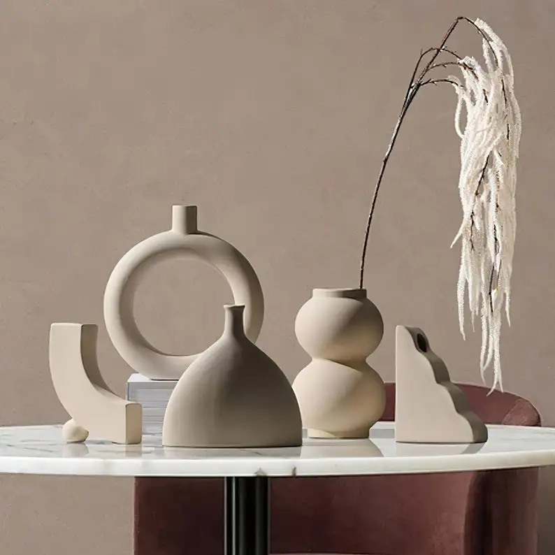 Nordic Simple Ceramic Decorative Vase