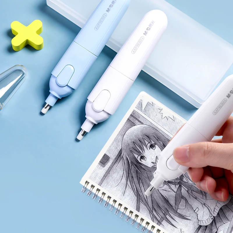 

M&G 1set Electric Sketch Eraser with ErasersHigh Speed Automatically Wipe Clean for Art Drawing School Stationery Supplies
