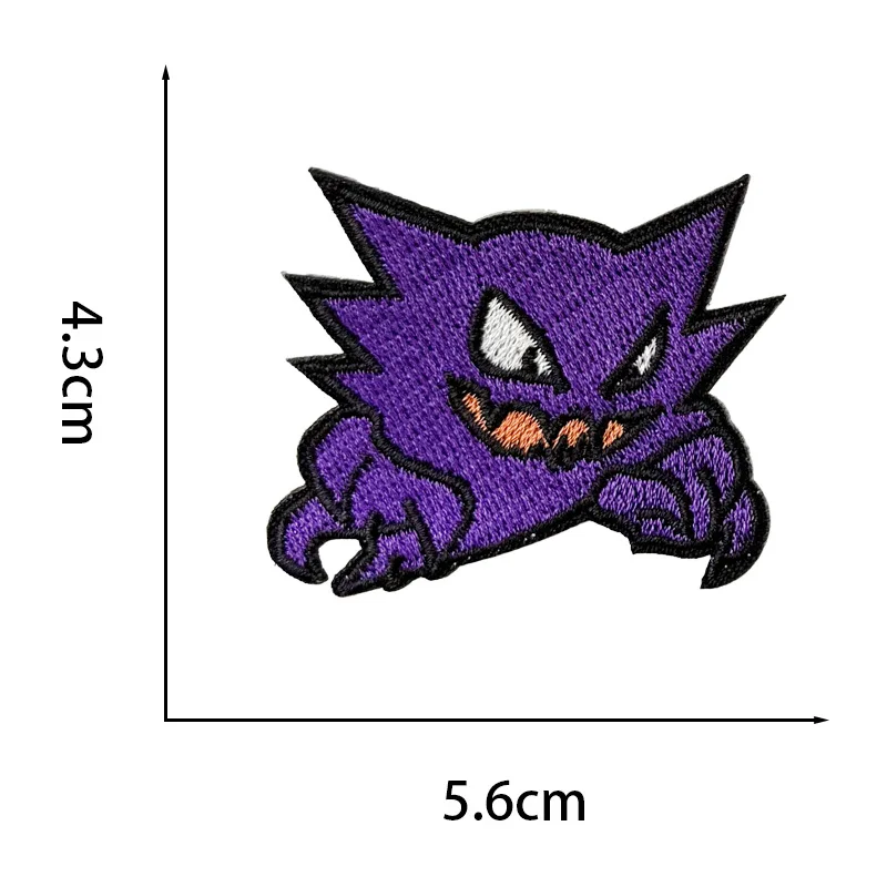 5개입 애니메이션 겐가 게임  시리즈 다리미로 붙이는 자수 패치, 옷, 청바지, 스티커, 코트 자수 아플리케