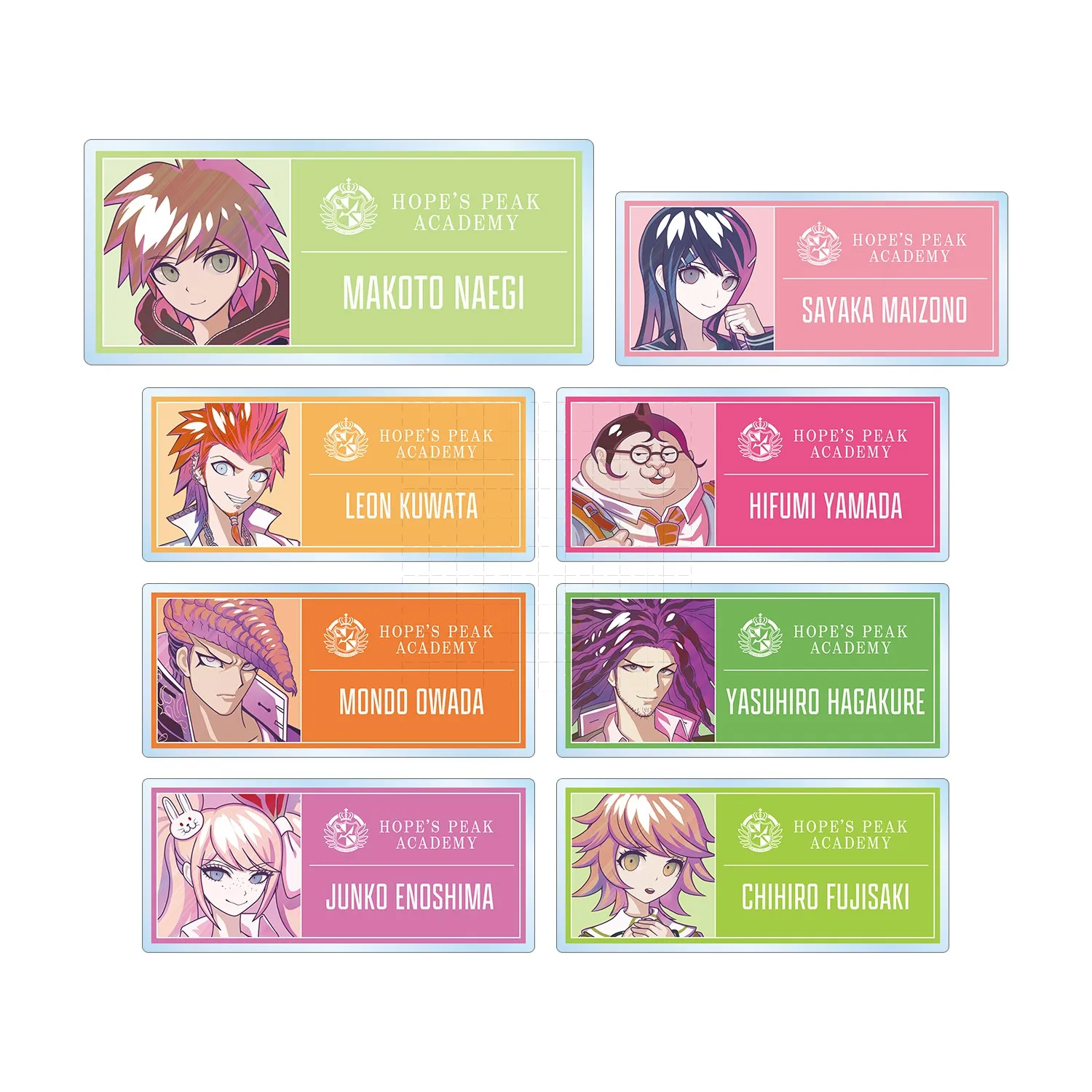 Брелок для ключей в стиле аниме Hifumi Hagakure, акриловая подвеска в подарок, игровая модель джунко эношима Naegi Makoto Maizono Sayaka Fujisaki