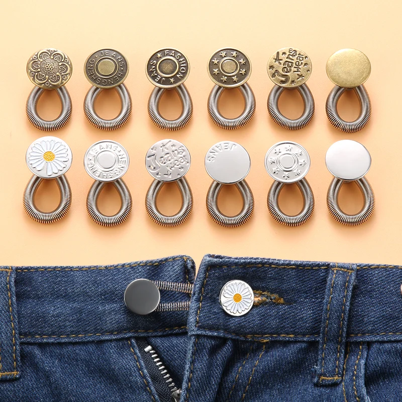 바지 청바지에 대한 새로운 10/5/2PC 금속 단추 익스텐더 무료 바느질 조정 ..