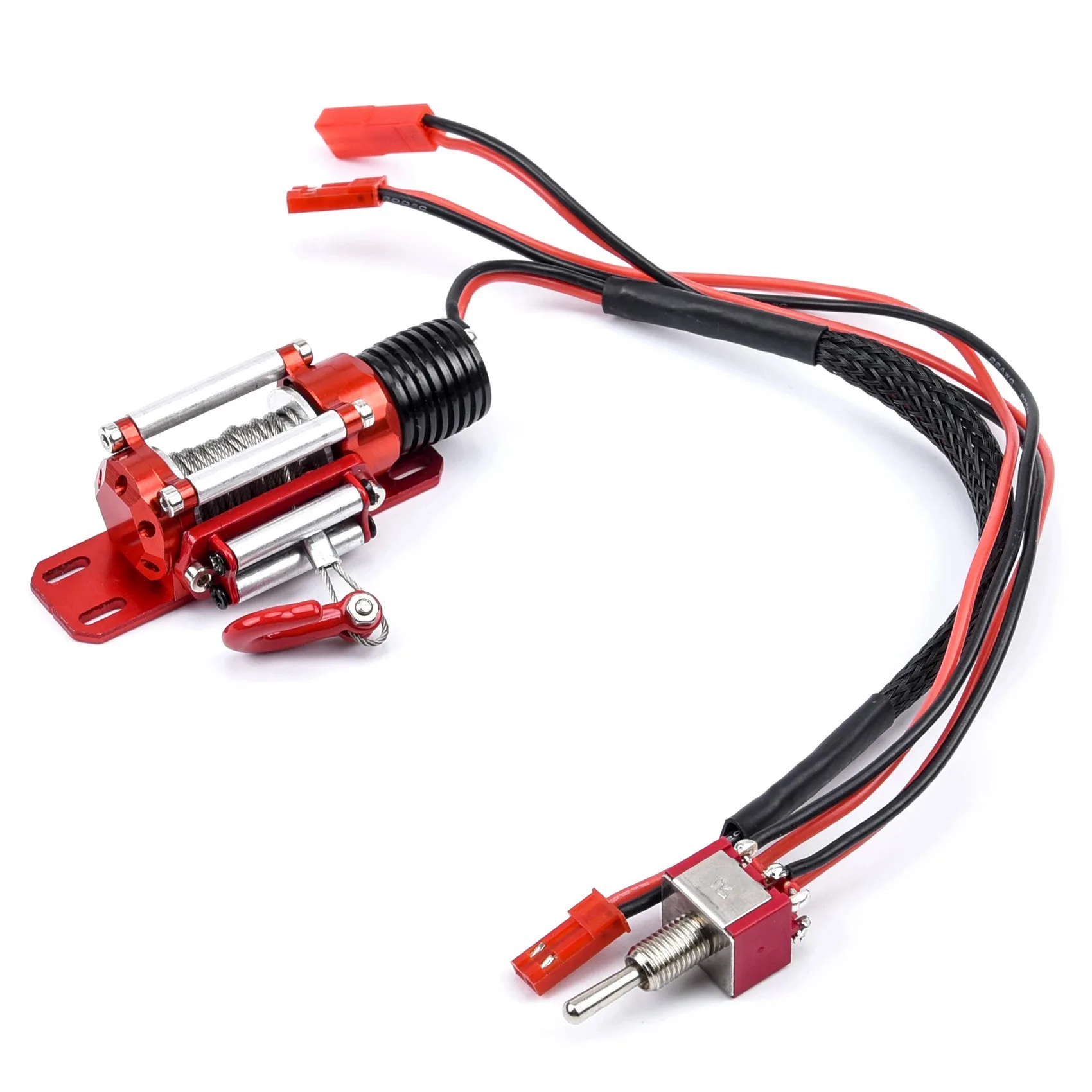 금속 윈치 1/10 크롤러 윈치 1/10 RC 크롤러 트럭용 무선 원격 컨트롤러 수신기 Axial RC4WD-A61E