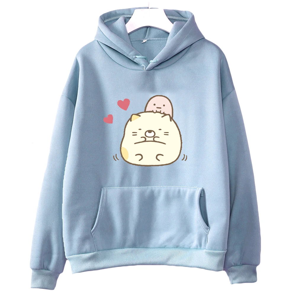 

Sumikko Gurashi Kawaii Cat Hoodies Women/Men Casual Long Sleeve Sweatshirts Oversized Japanese Fashion Pullovers Girls Cartoon